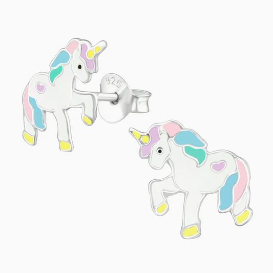 Multi Unicorn Stud Earrings