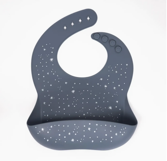 Blue Stars Silicone Bib