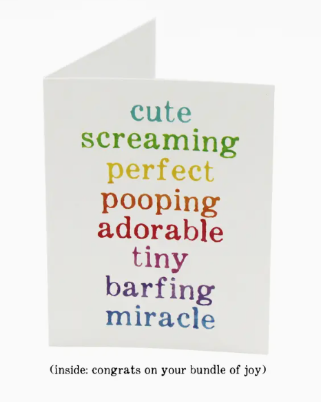 Baby Birth & Baby Shower Cards Unsolicited Advice