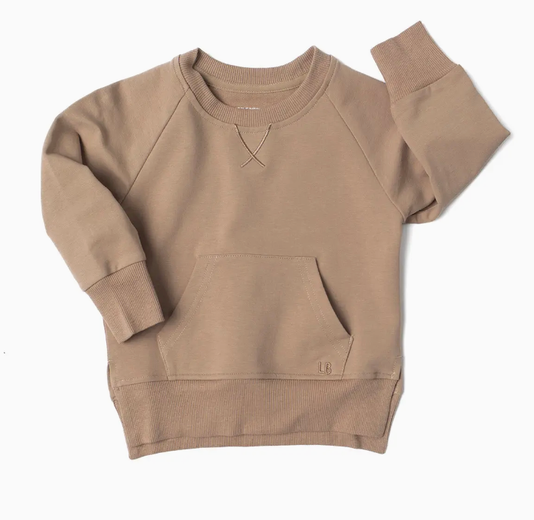 Taupe Pocket Pullover