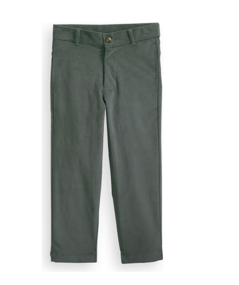 Leaf Green Twill Pant