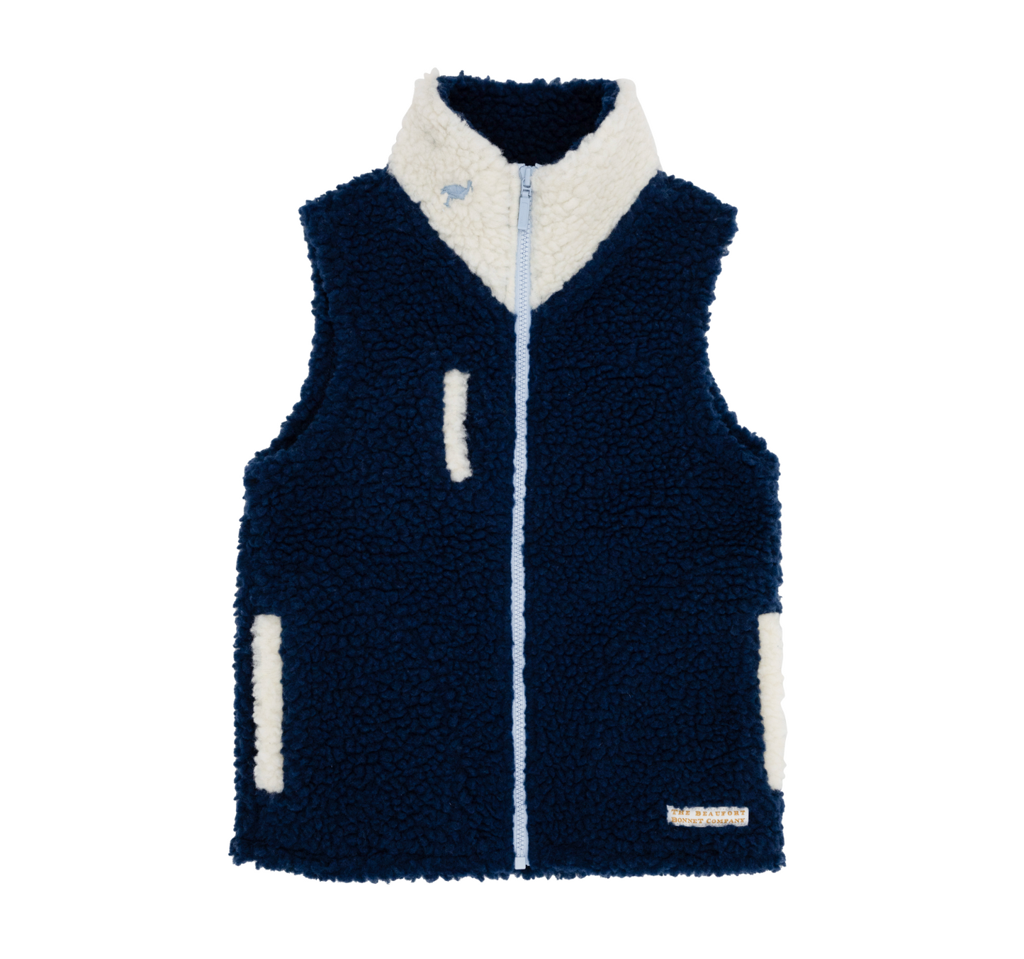 Nantucket Navy Van Camp Vest Sherpa