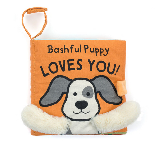 JellyCat Bashful Puppy Loves You Book