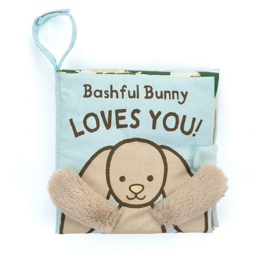 JellyCat Bashful Bunny Loves You Book