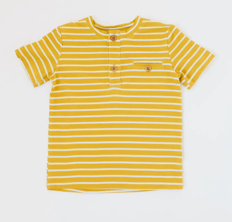 Mustard Stripe Alex Tee