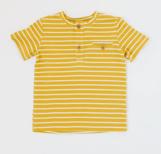 Mustard Stripe Alex Tee