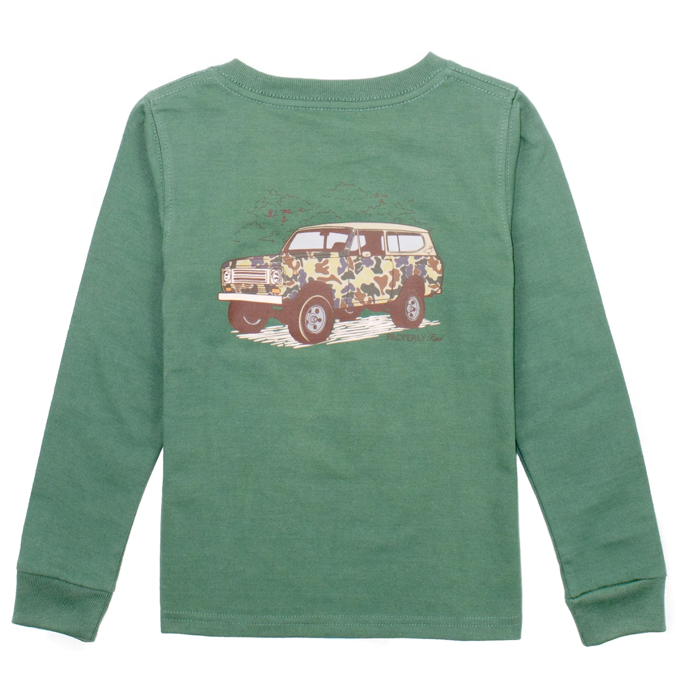 Boys Camo Truck LS Fern Green