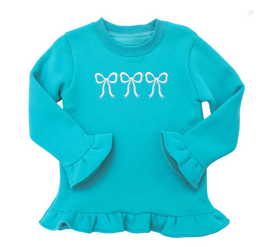 Bow Ruffle Sweatshirt