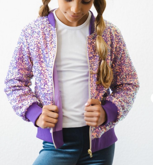 Purple Sequin Jacket