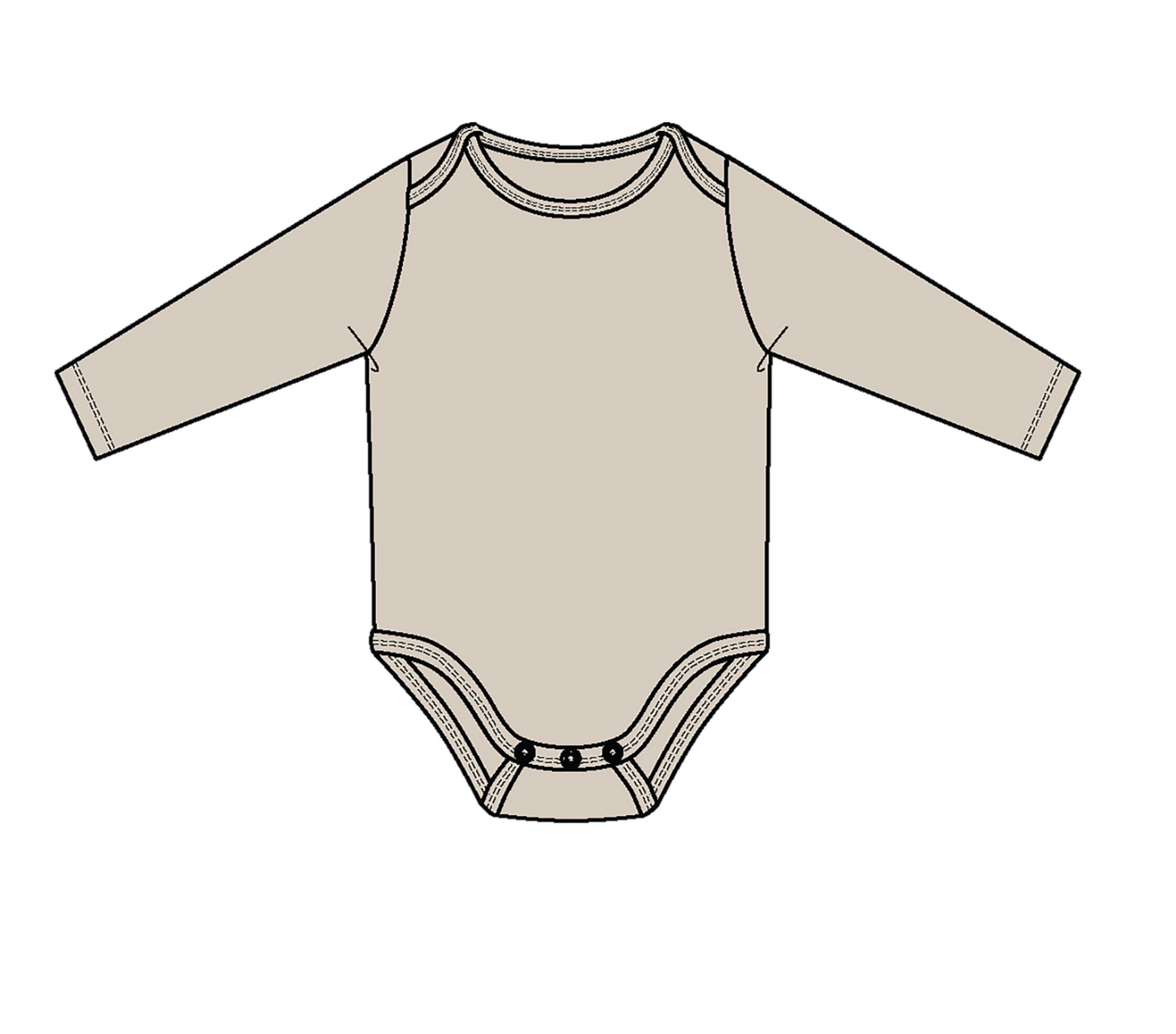 Waffle Oatmeal Bodysuit