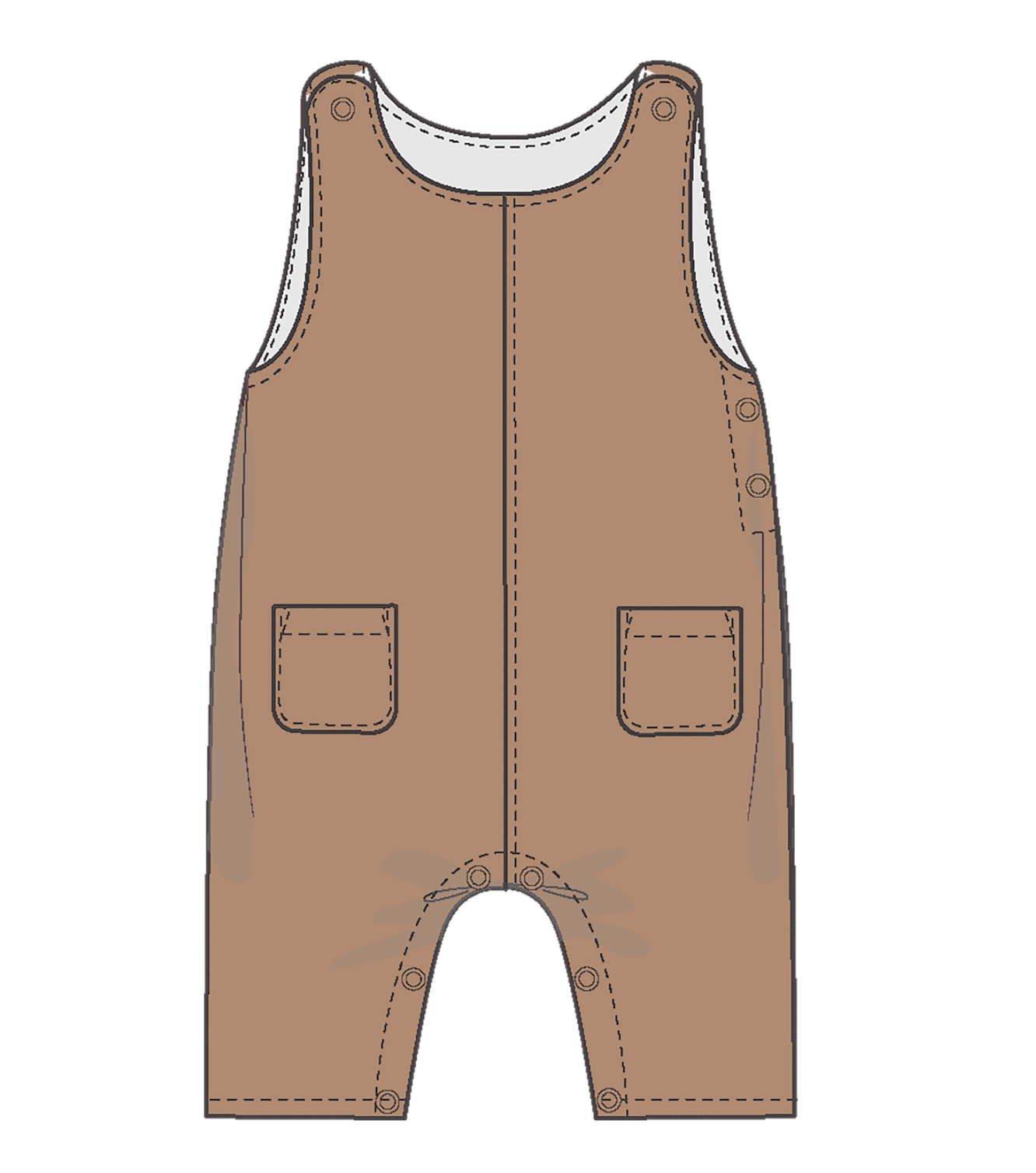 Cord Cinnamon Swirl Overall