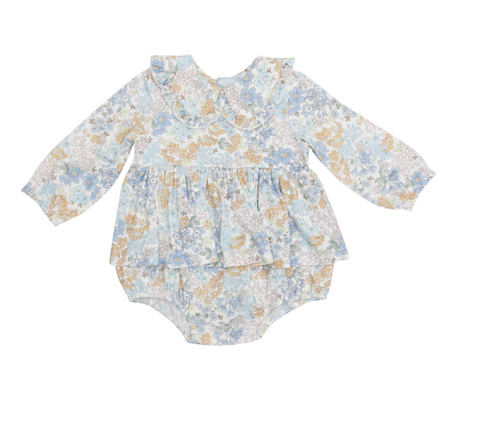 Edith's Floral Peter Pan Collar Bubble