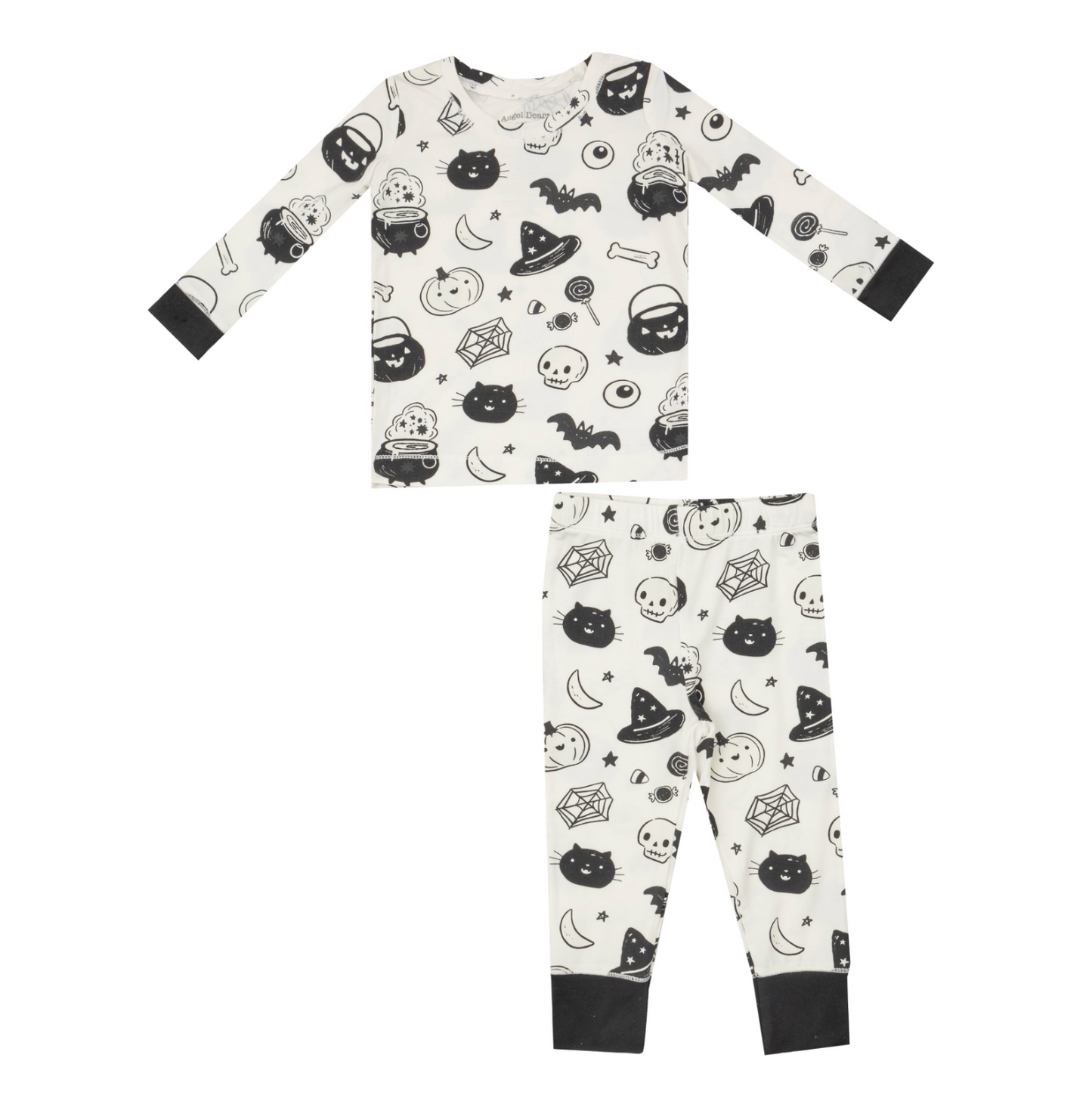 Black And White Halloween PJ Set