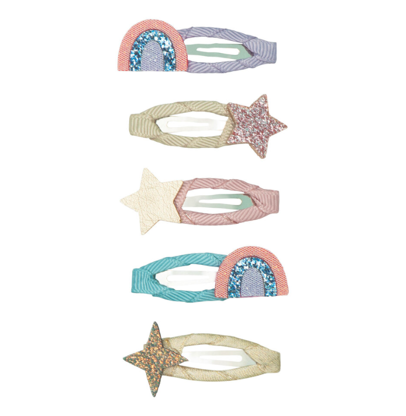 Rainbow & Star Mini Clips