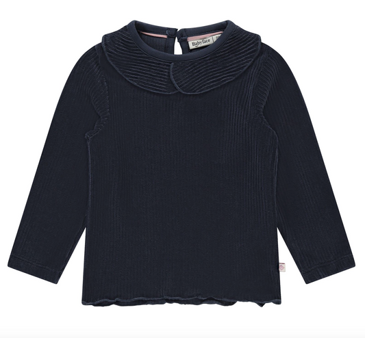 Indigo Rib Sweatshirt