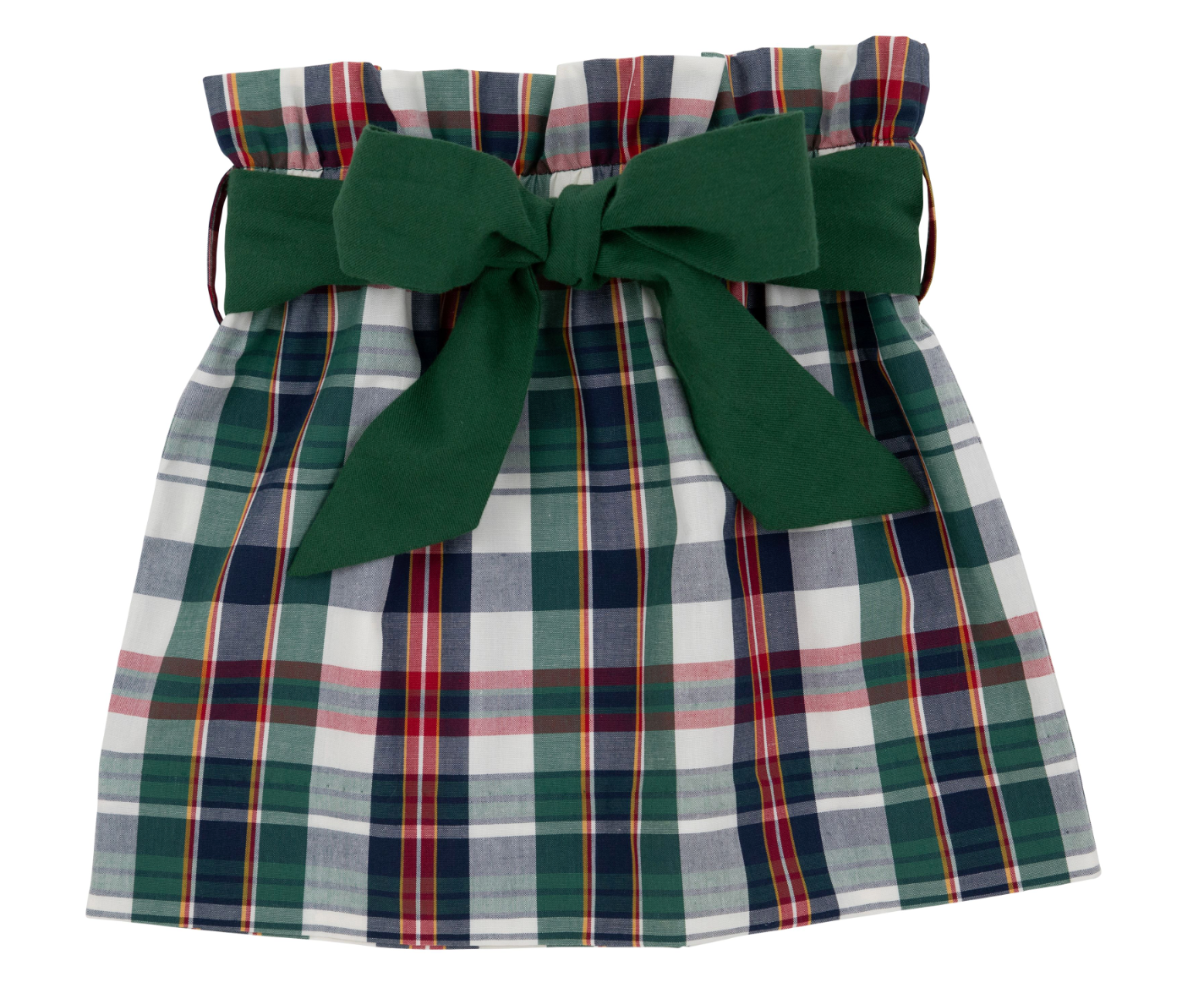 Beasley Bow Skirt Field Park Plaid/Grier Green