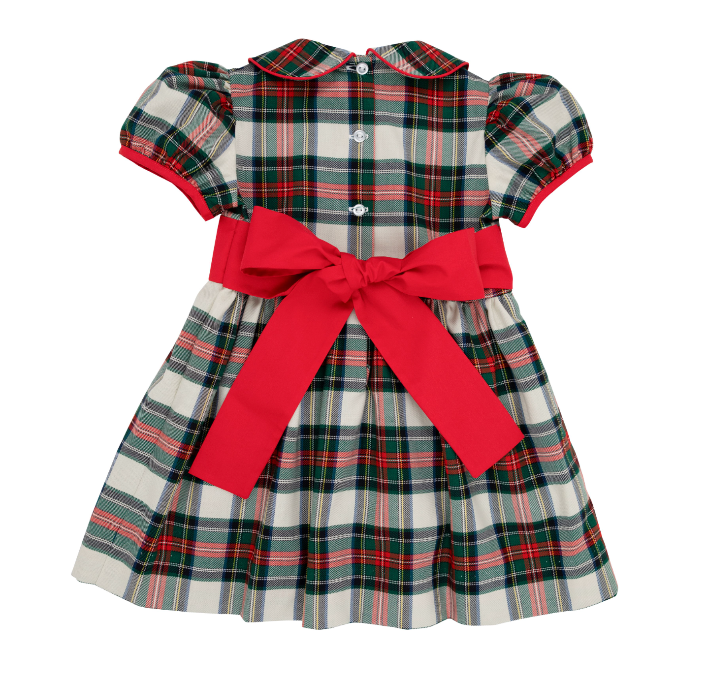 Cindy Lou Sash Dress Aiken Place Plaid/Richmond Red