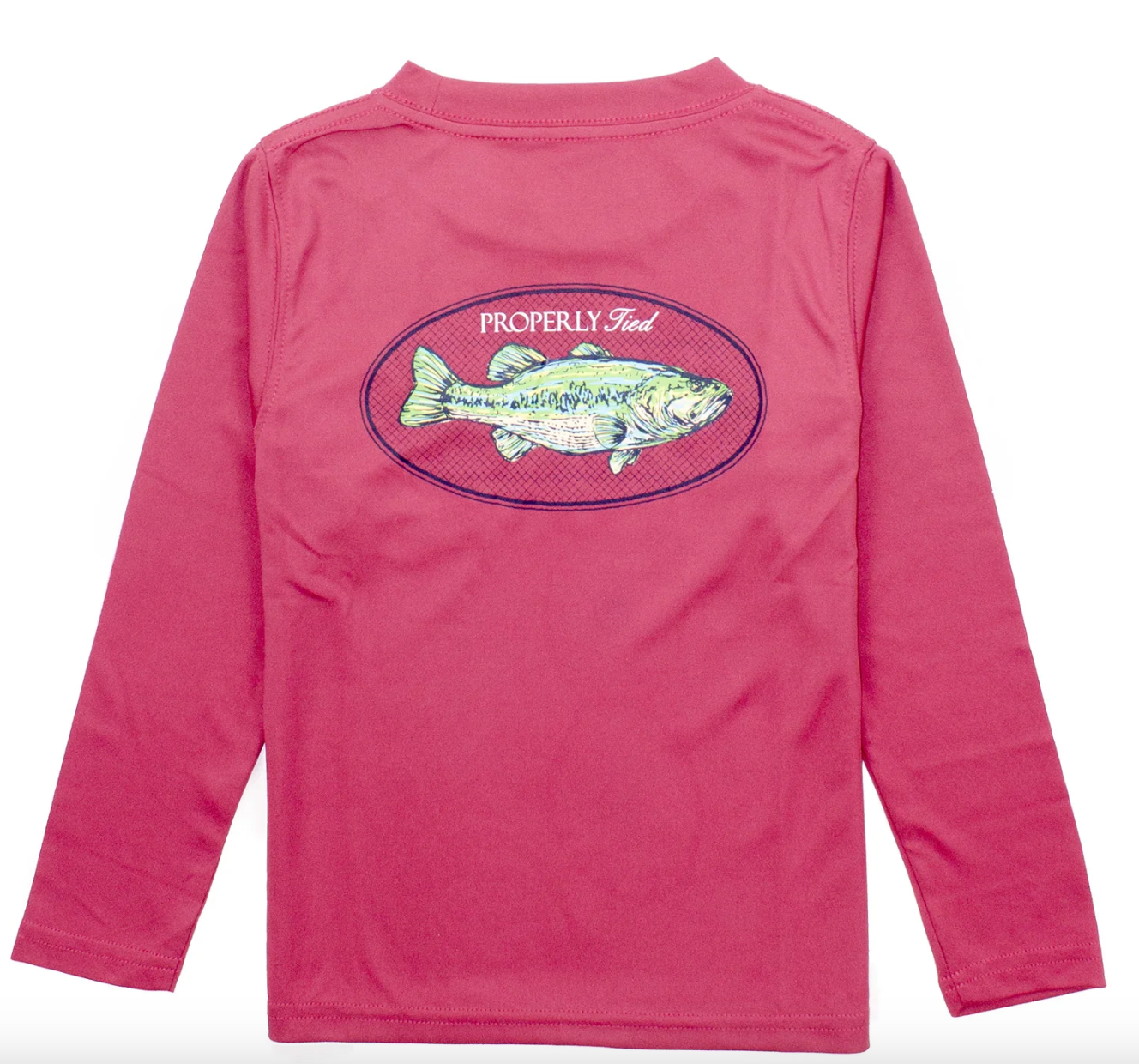 Boys Performance Tee LS Bass Cayenne