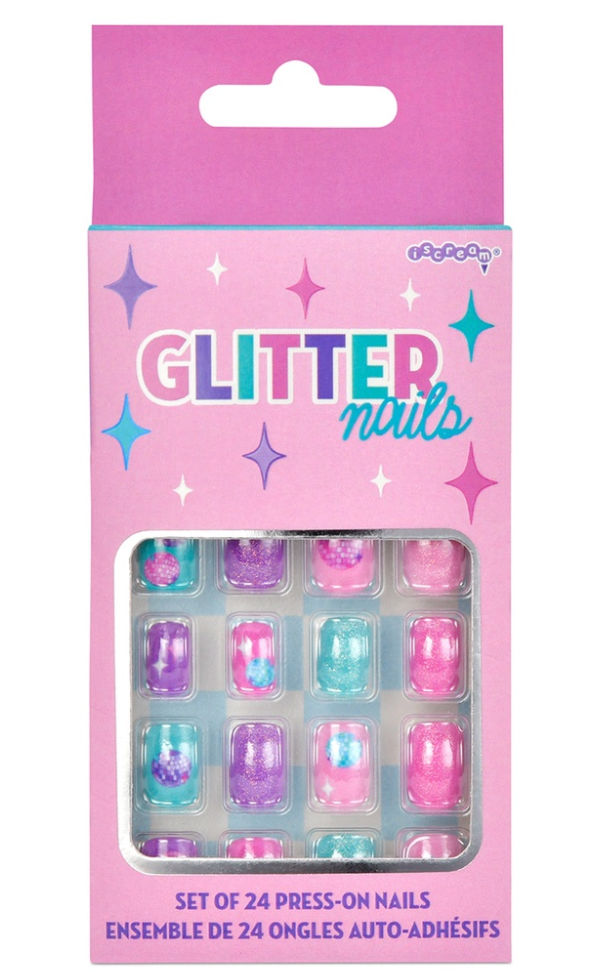 Glitter Press On Nail Set