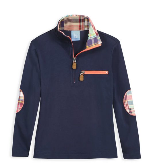 Navy w/ Lawson Madras Pullover