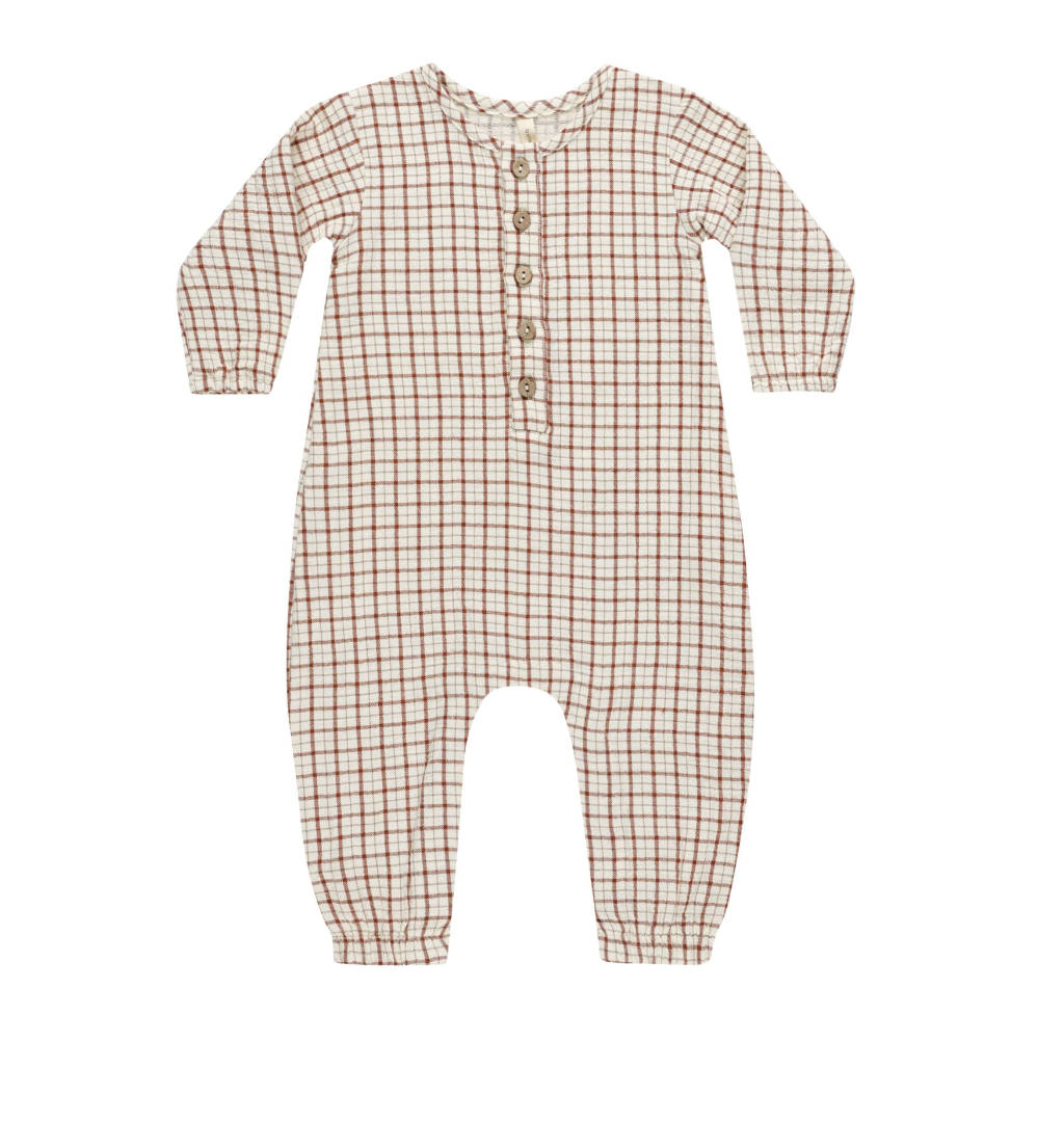 Woven Jumpsuit Holiday Check