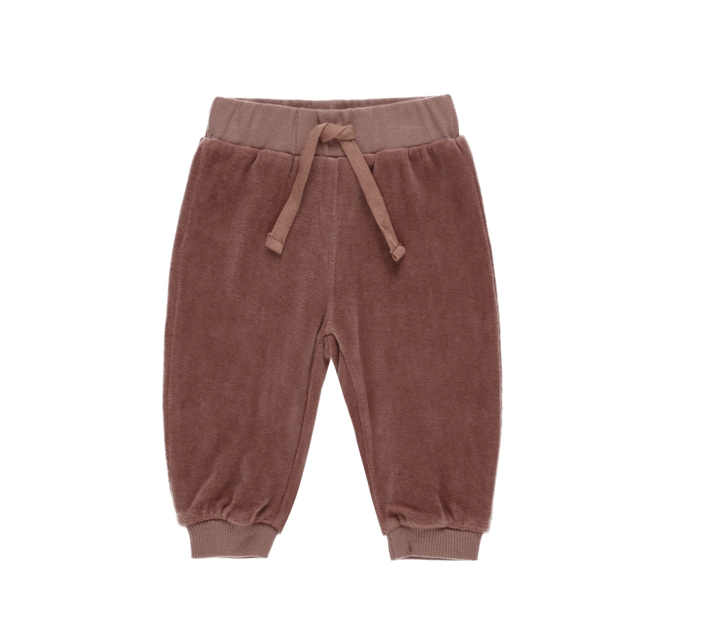 Velour Relaxed Sweatpant Cranberry