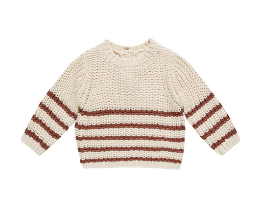 Rex Sweater Cranberry Stripe