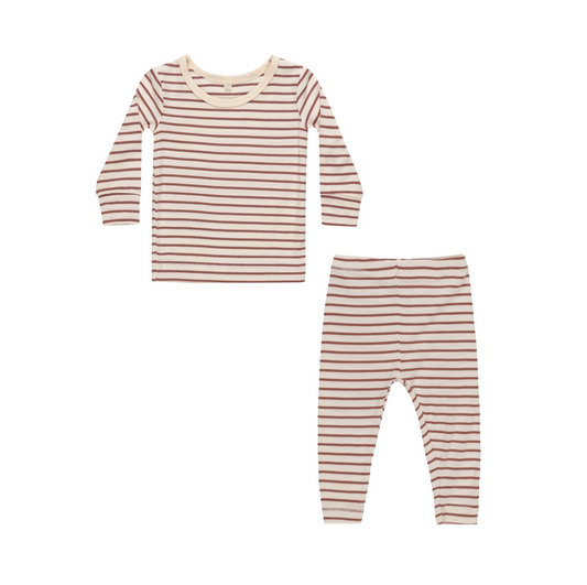 Bamboo Pajama Set Candy Stripe