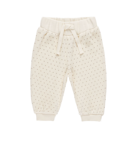 Velour Relaxed Sweatpant Polka Dot