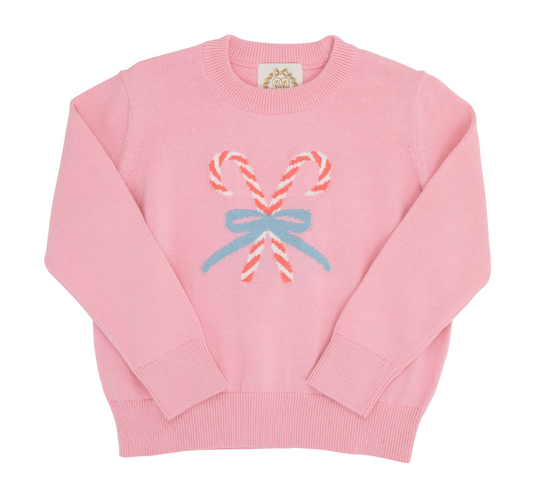 Isabelle's Intarsia Sweater Hamptons Hot Pink/Candy Canes