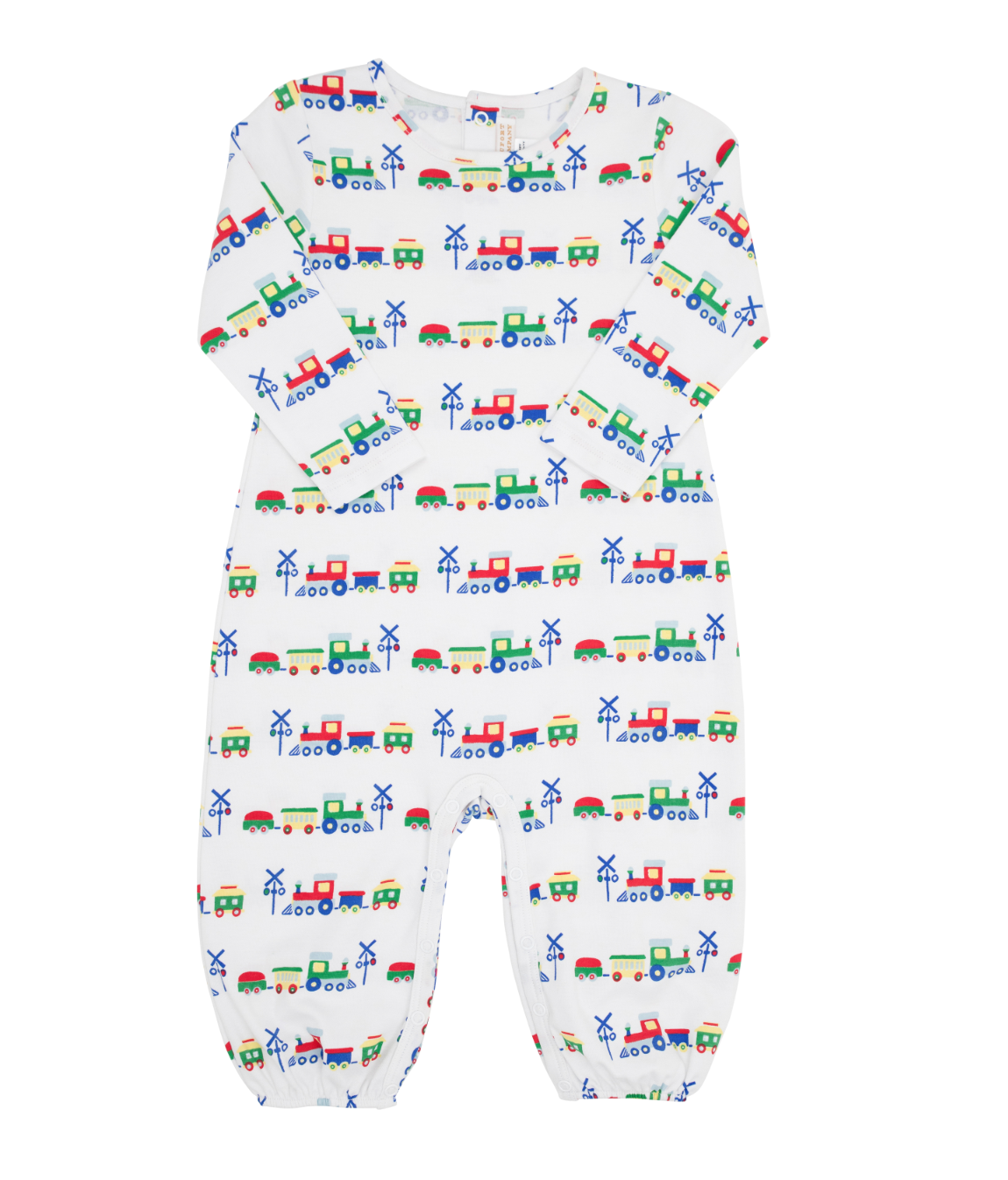 Long Sleeve Patton Play Romper Chatham Choo Choo