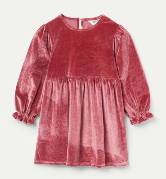 Pink Velvet Dress