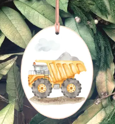 Dump Truck Ornament