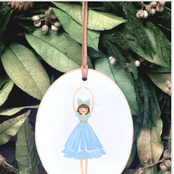 Blue Ballerina Ornament