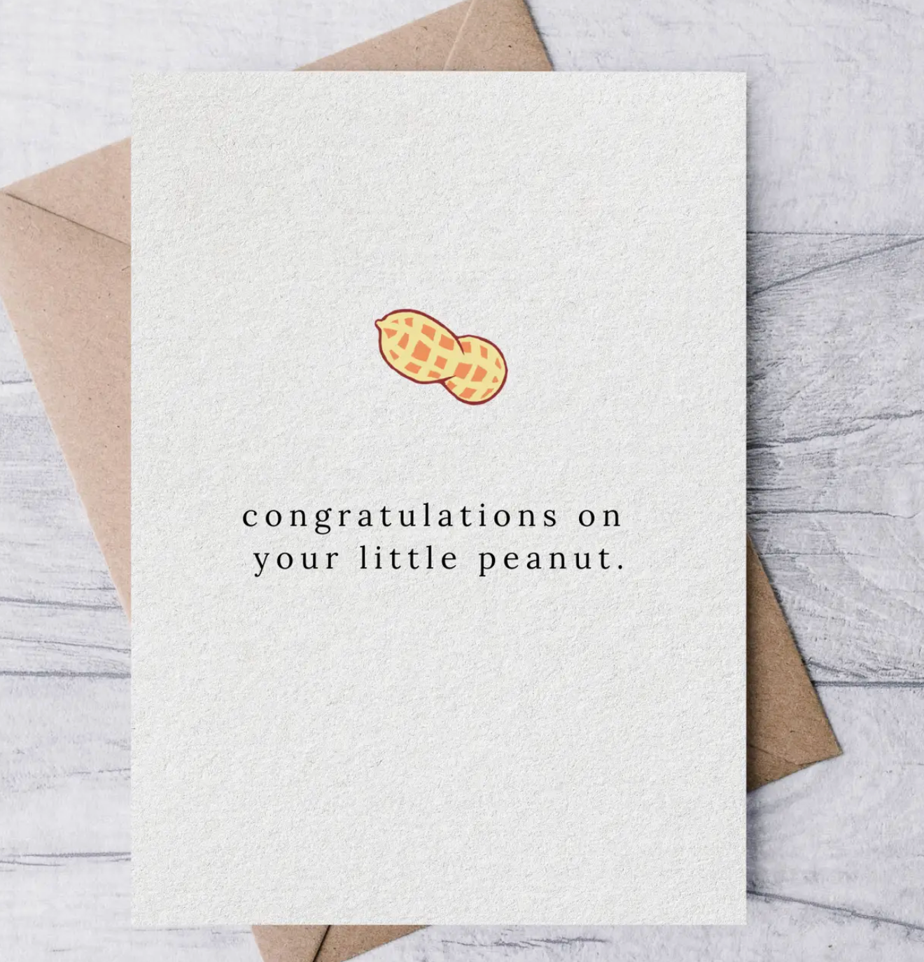 Congratulations On Your Little Peanut Card