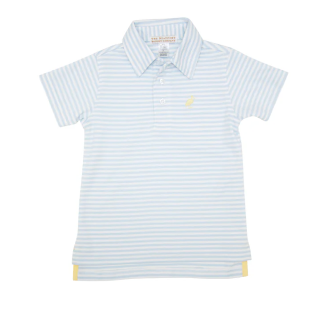 Buckhead Blue Stripe Prim & Proper Polo