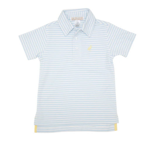 Buckhead Blue Stripe Prim & Proper Polo