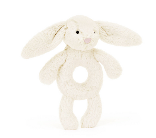 Bashful Cream Bunny Rattle