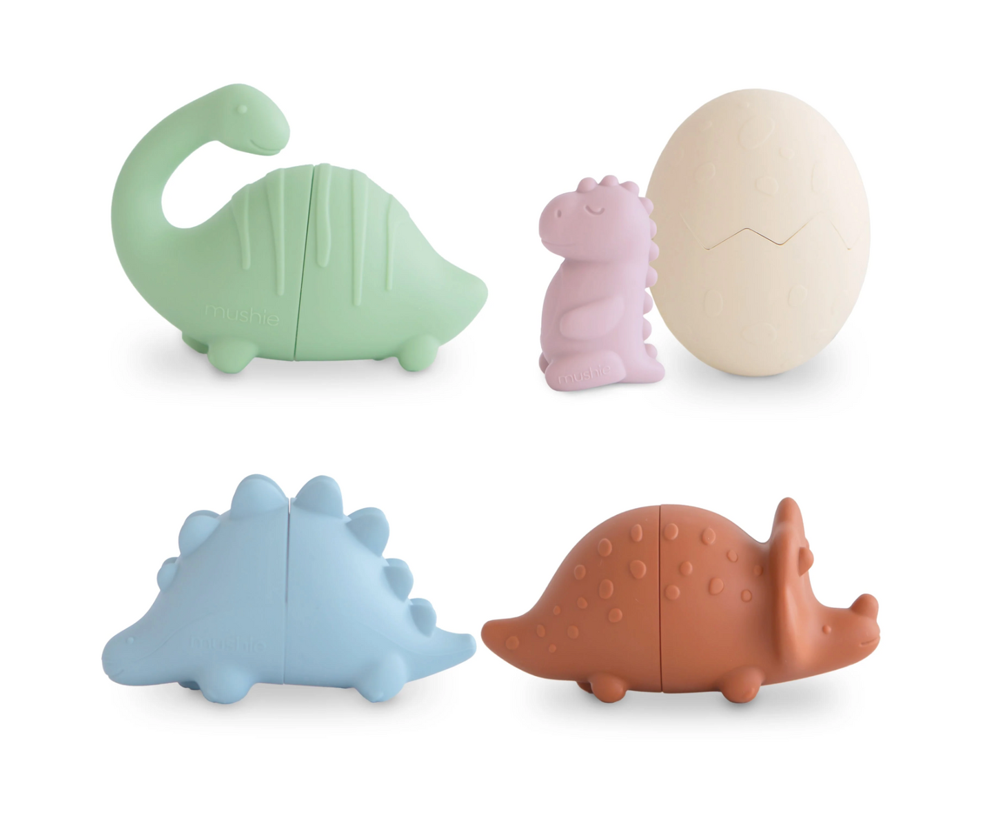 Dino Mold Free Bath Toy Set