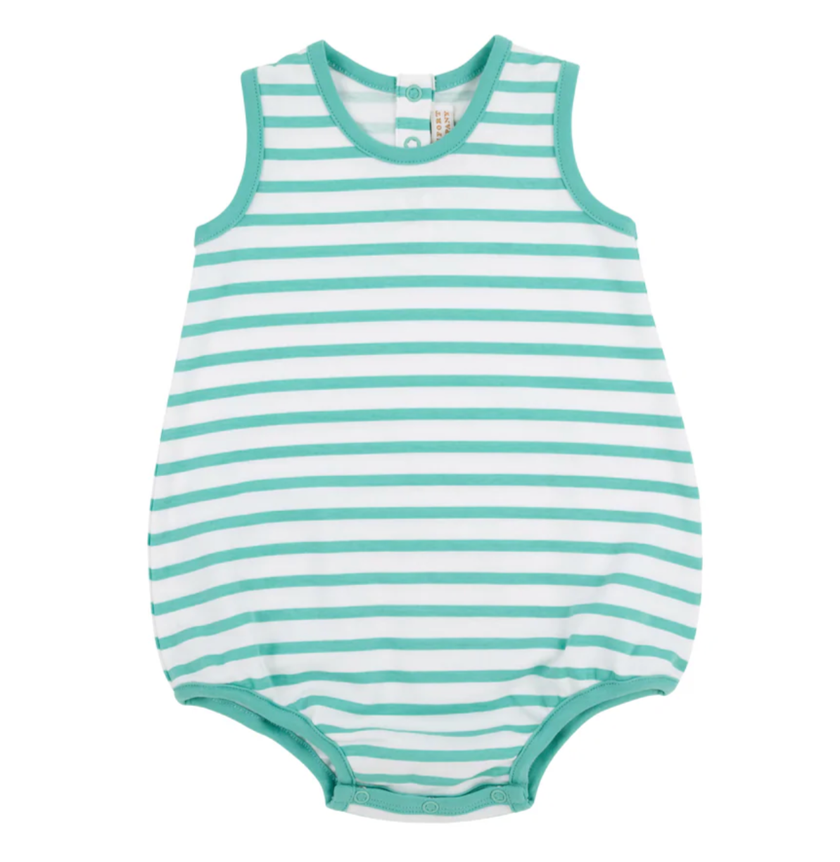 Patton Play Bubble Turks Teal Stripe with Turks Teal