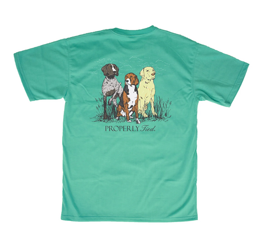 Boys Triple Dog SS Soft Green Tee