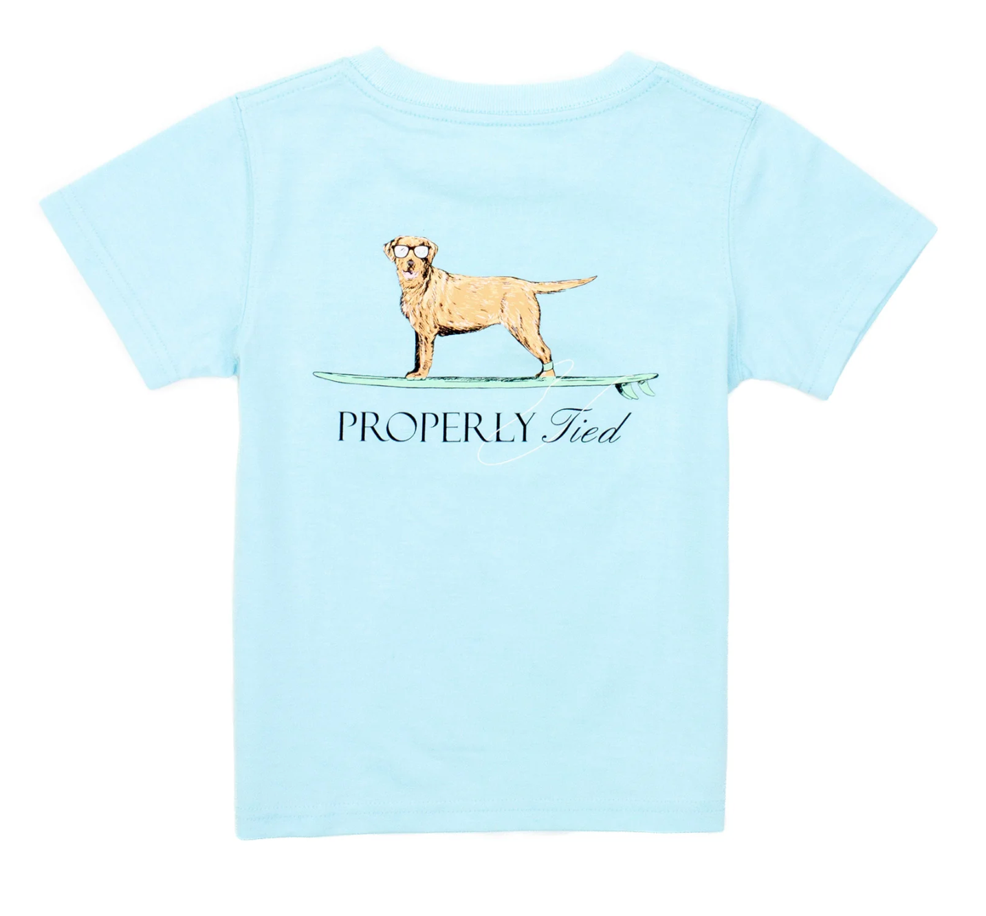 Boys Waverider SS Powder Blue Tee