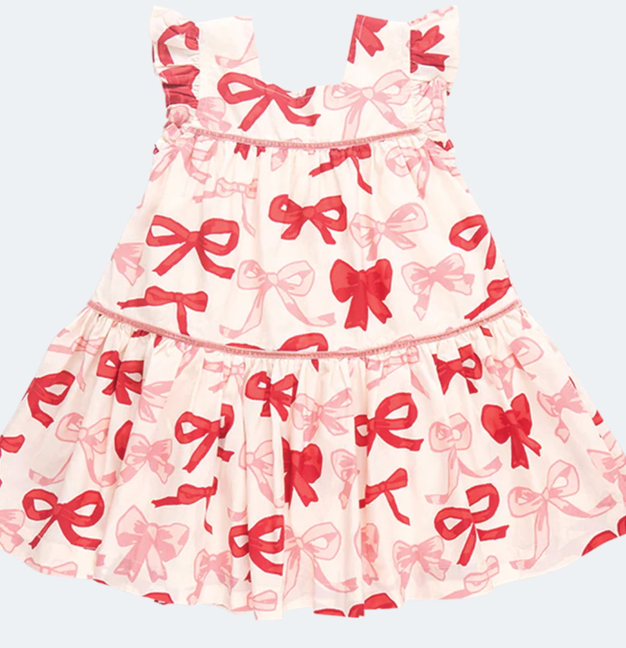 Girls Camelia Dress - Valentines Bows