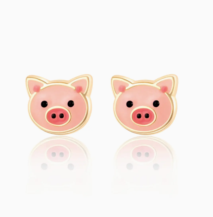 Pig Stud Earrings