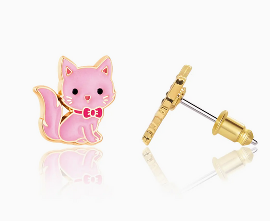 Kitty Stud Earrings