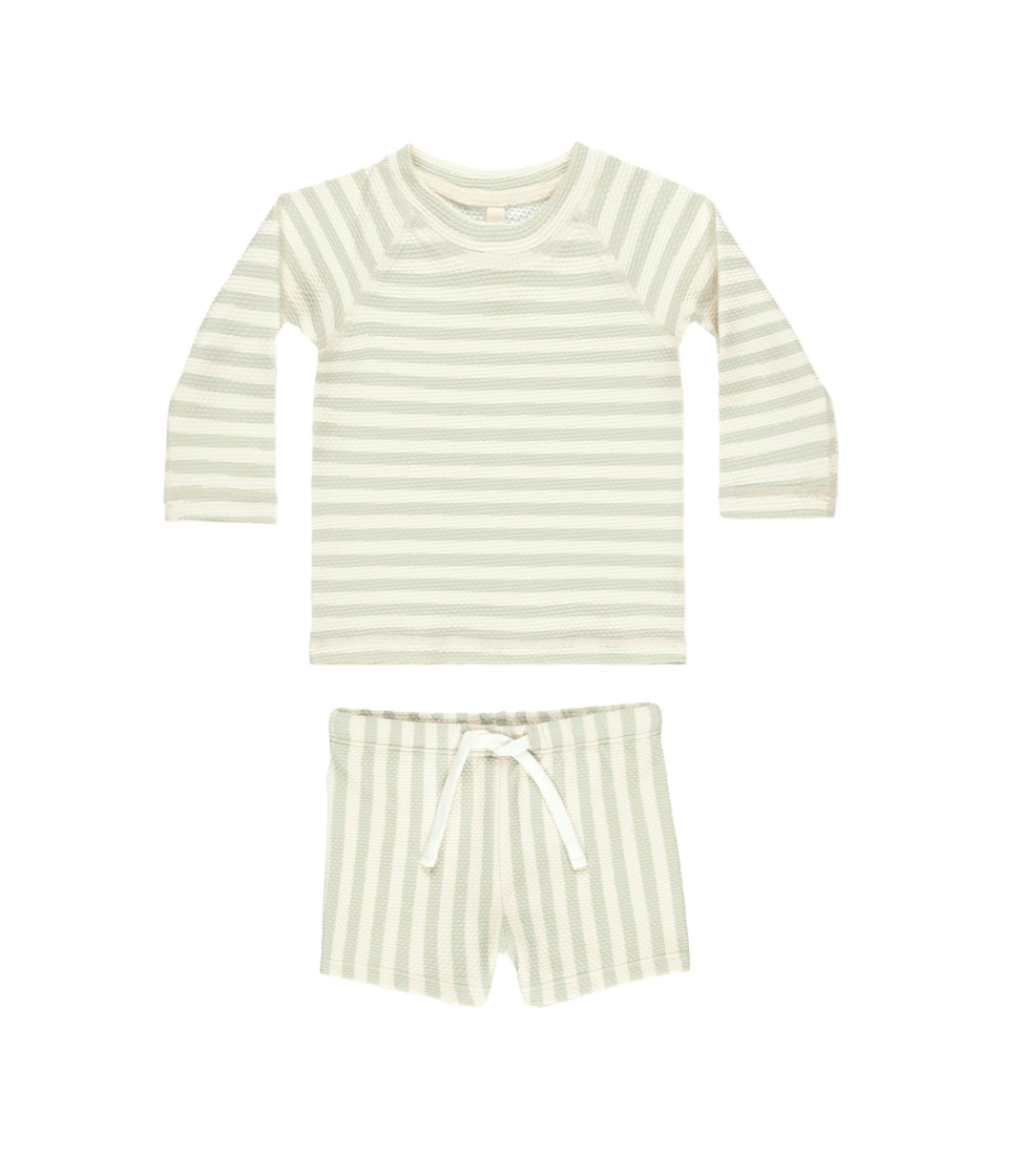 Mint Stripe Finn Rashguard + Short Set