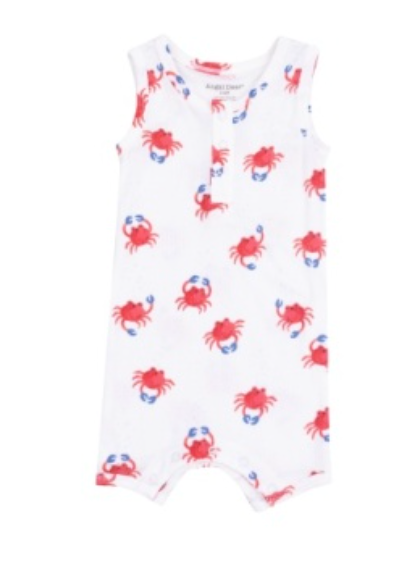 Crabby Cuties Sleeveless Shortie Romper
