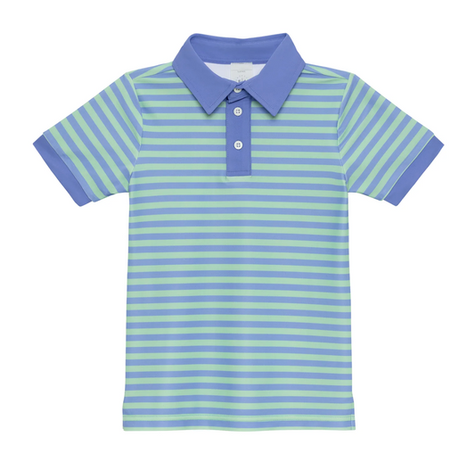 Blue/Green Stripe Polo