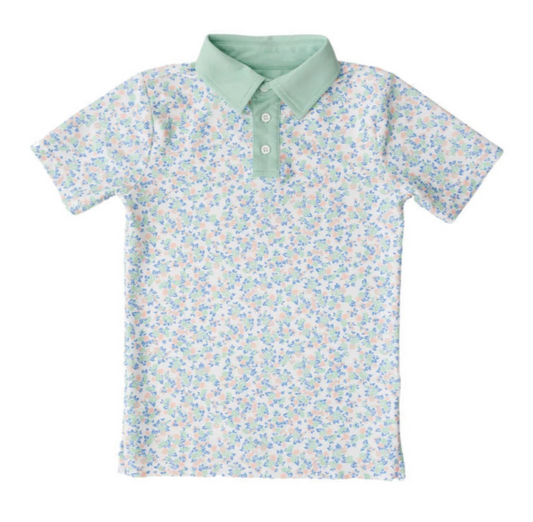 Spring Floral Polo