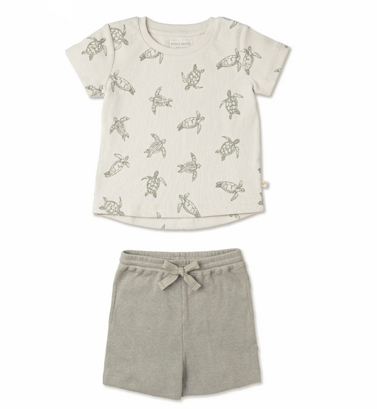 Turtles Organic Tee + Short Set